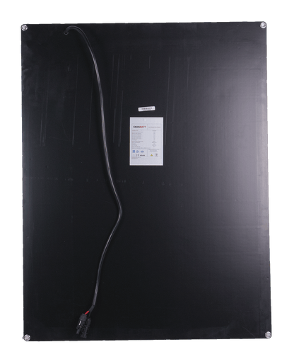 Skanbatt Fleksibelt Solcellepanel 100W - Etfe - 860X670X3Mm shown in angle view