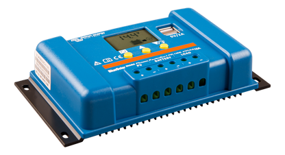 Victron Bluesolar Pwm-Lcd&Usb 12/24V-20A shown in angle view