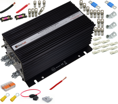 Fricampingpakke M/ Skanbatt 66A Dynamo Hurtiglader M/Blåtann Og Mont.Kit - Dcdc For Alle Bobiler shown in product view