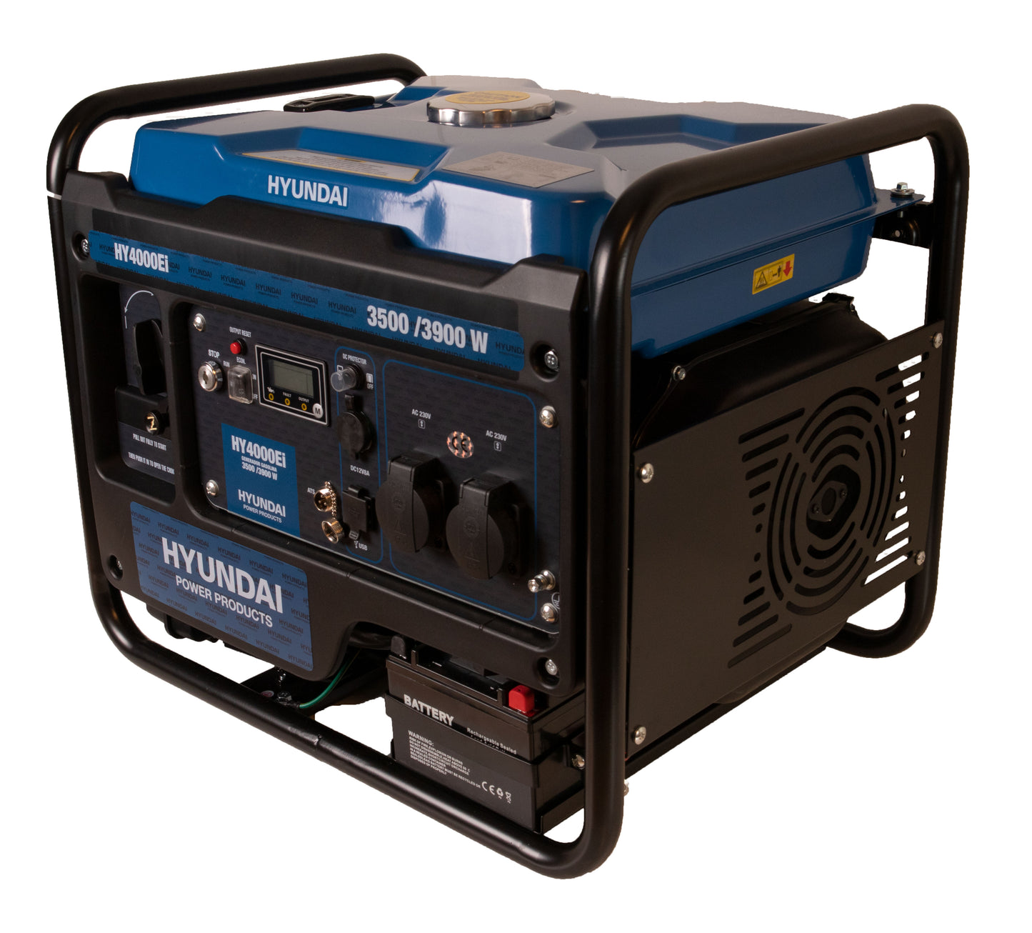 HYUNDAI HY4000Ei Inverter Aggregat 3900W - Fjernkontroll og ATS - Image 3