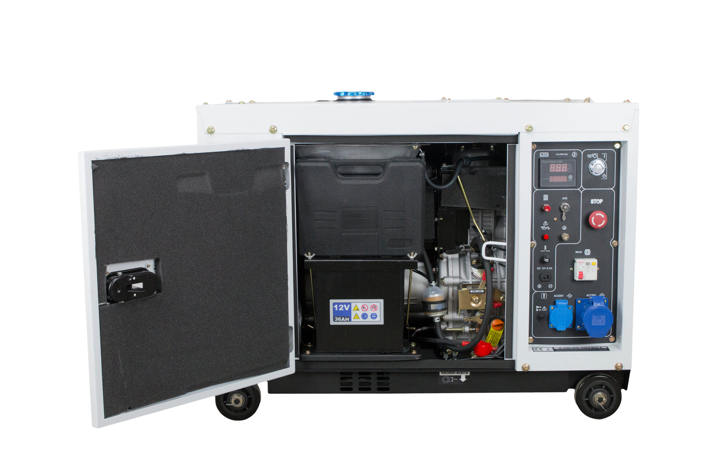HYUNDAI DHY8600SE Strømaggregat 6300W - Elektrisk start - Diesel - Forvarming - Image 3