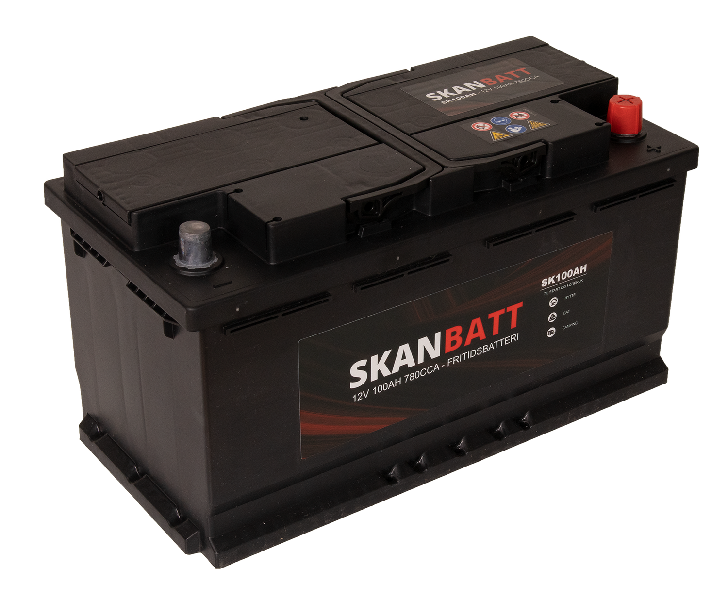 Skanbatt Fritidsbatteri 12V 100Ah 780Cca +Høyre shown in product view