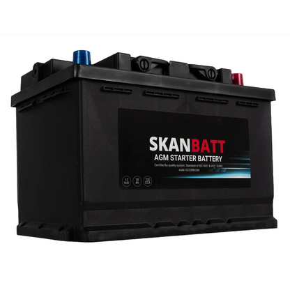 SKANBATT AGM Startbatteri 12V 70AH 720CCA (278x175x190mm) +R