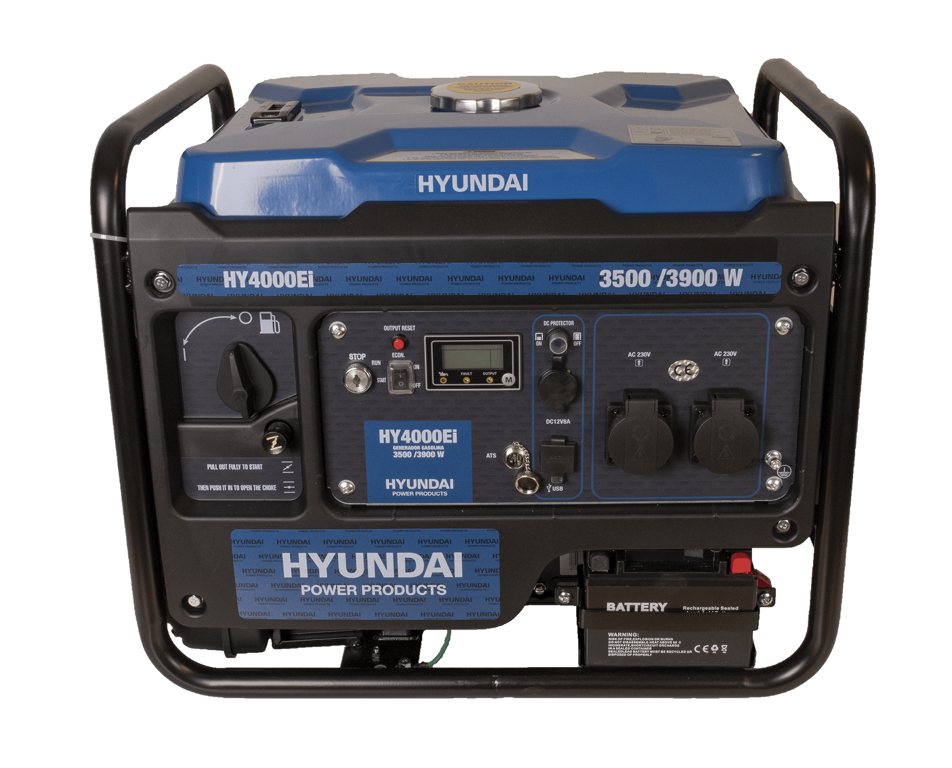 Hyundai Hy4000Ei Inverter Aggregat 3900W - Fjernkontroll Og Ats