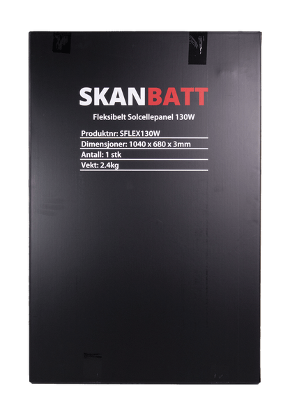 Skanbatt Fleksibelt Solcellepanel 130W - Etfe - 1040X680X3Mm shown in detail view