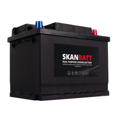 SKANBATT Dual Purpose 12V 62AH 630CA (242x175x190mm) +R