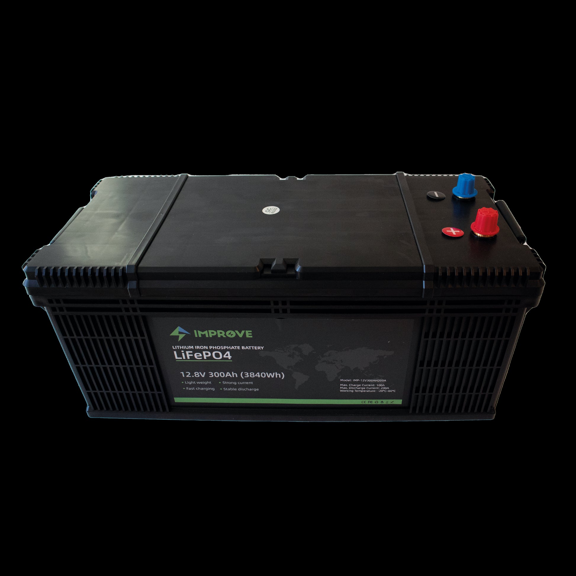 IMPROVE Lithium Batteri 12V 300Ah (LiFePO4) BMS 200A - Image 4
