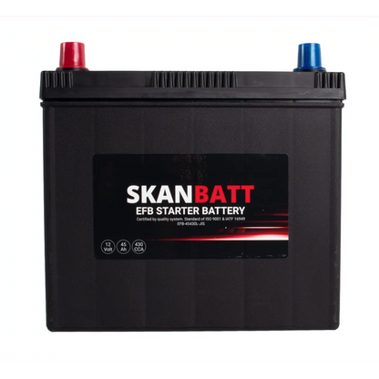SKANBATT EFB Startbatteri 12V 45AH 430CCA (238x129x223mm) +L