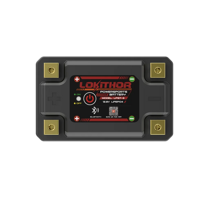 LOKITHOR Lithium MC Batteri 12V 3Ah - 113x70x85mm - Bluetooth - Heat shown in product view