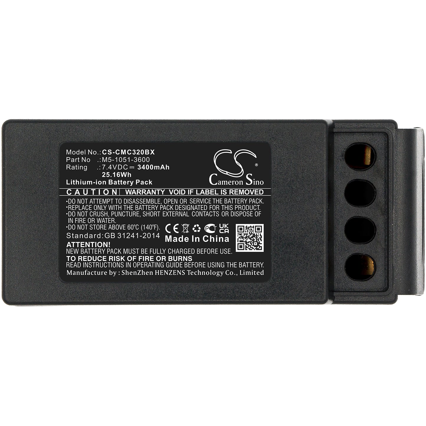 Kranbatteri 7,4V 3400mAh Cavotech - Image 3