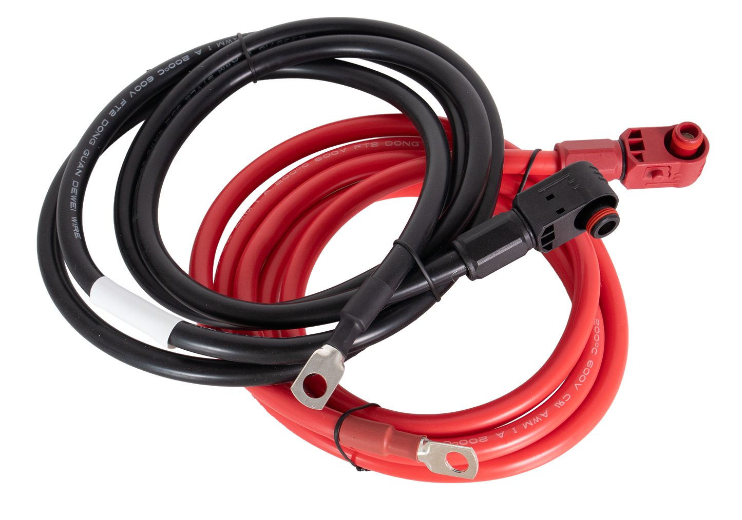 SKANBATT Kabelsett til SKANBATT Premium Rack 25mm2 / 8mm - 2 meter
