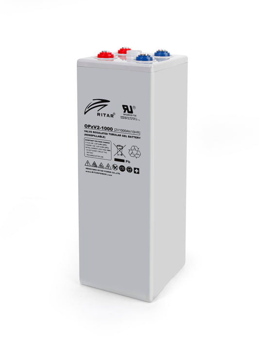 RITAR OPzV Serien GEL Batteri 2V 1500Ah