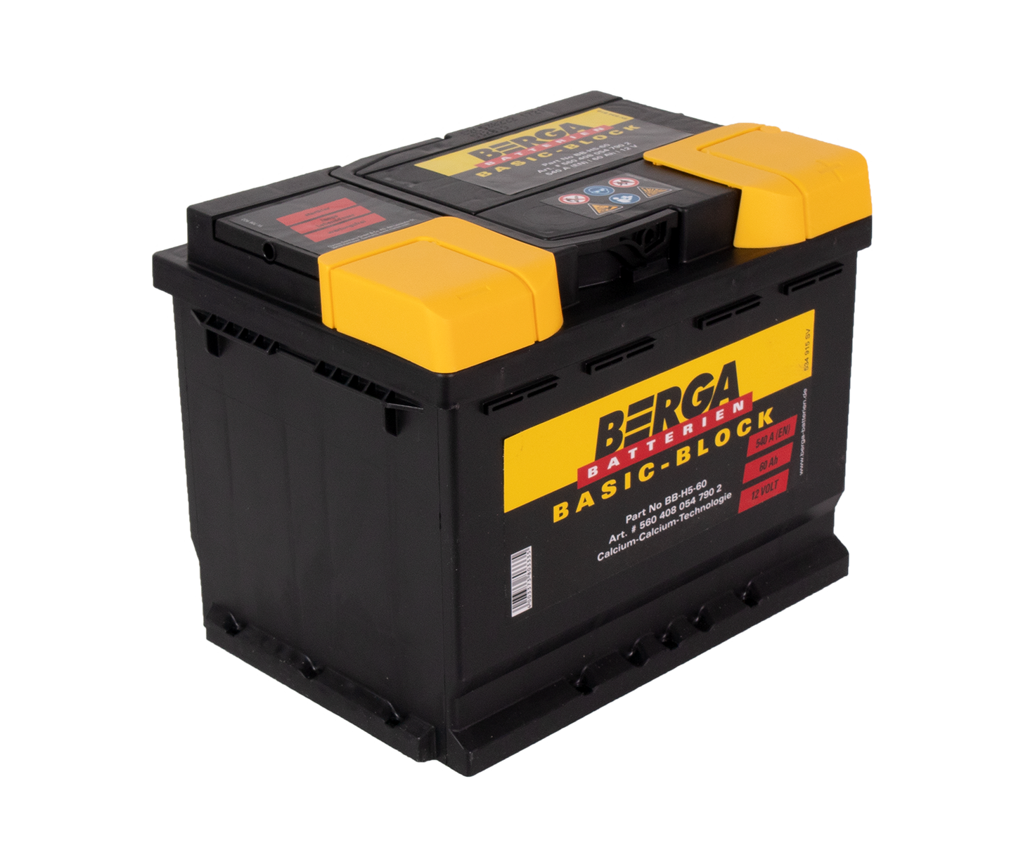 BERGA Basic Block 12V 60AH 540CCA shown in product view