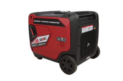 Senci Sc5500I Inverter Aggregat - Bensin - Max 6000W - Ats - Elektrisk Start - inkl. klargjøring shown in angle view