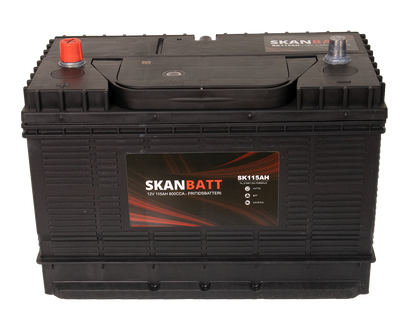 Skanbatt Fritidsbatteri 12V 115Ah 800Cca +Midtstilt shown in product view image 4