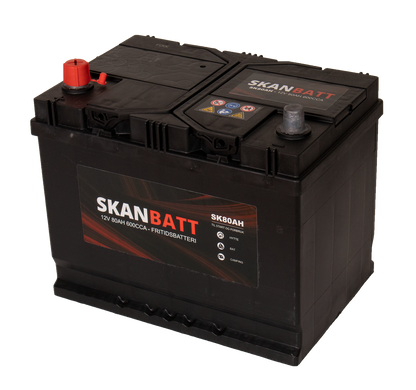 Skanbatt Fritidsbatteri 12V 80Ah 600Cca +Venstre shown in product view image 4
