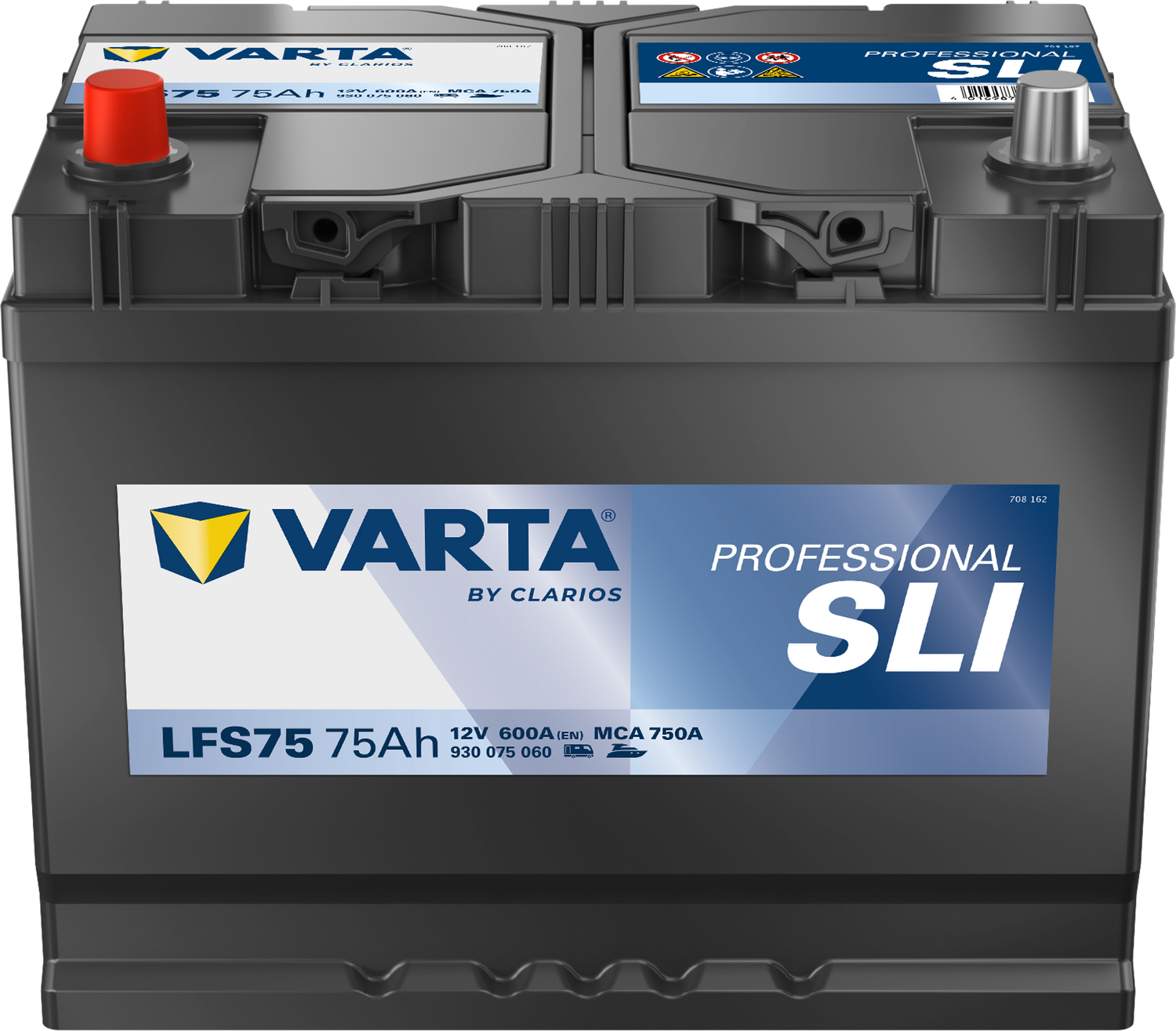 Varta Fritidsbatteri 12V 75Ah 600Cca +Venstre Lfs75 (812071) shown in product view