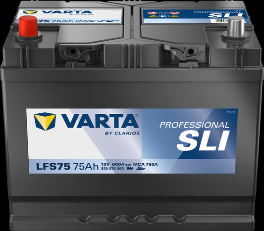 VARTA Fritidsbatteri 12V 75AH 600CCA (260x175x225mm) +venstre LFS75 (812071) - Image 1