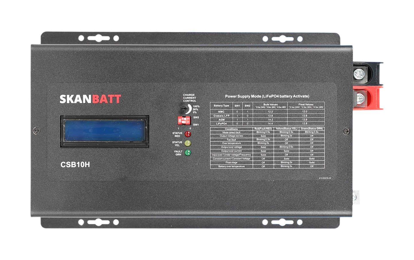 Skanbatt Batterilader 12/24V 1Kw / 75A shown in product view
