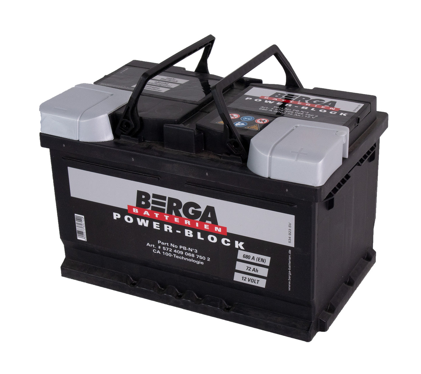 Berga Power Block 12V 72Ah 680Cca shown in product view image 2