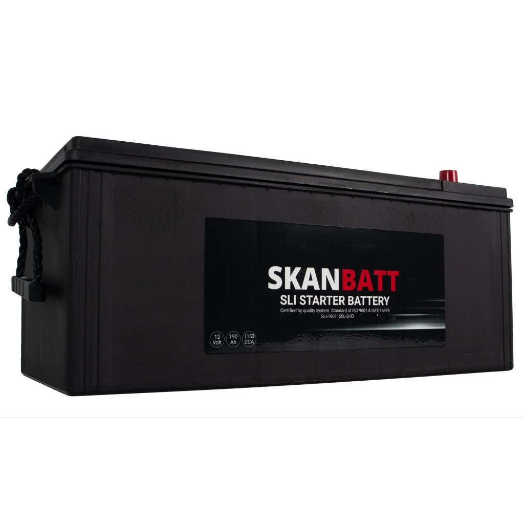 SKANBATT SLI SHD Startbatteri 12V 190AH 1150CCA (513x224x218mm) +L