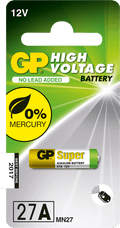 GP Stavbatteri 27A 12V - 1-pack
