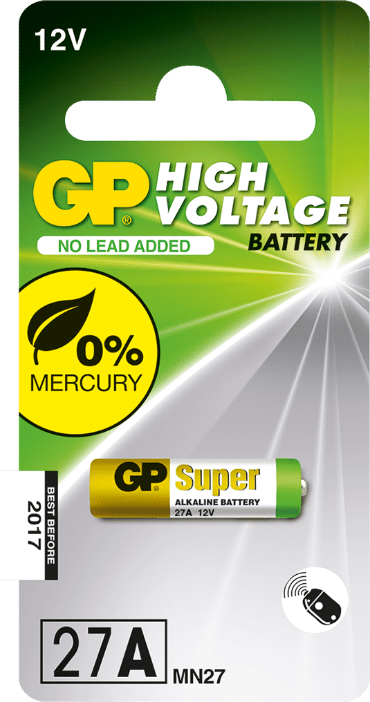 GP Stavbatteri 27A 12V - 1-pack