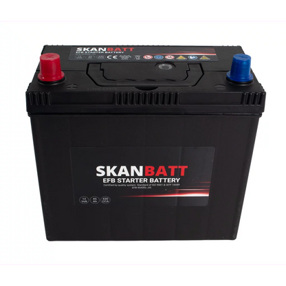 SKANBATT EFB Startbatteri 12V 45AH 430CCA (238x129x223mm) +L