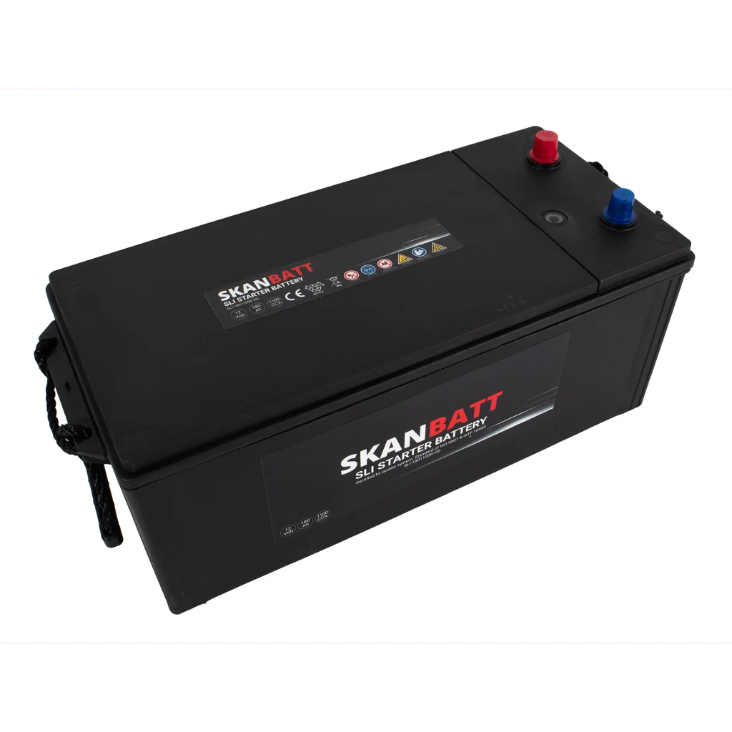 SKANBATT SLI HD Startbatteri 12V 180AH 1100CCA (513x224x218mm) +R