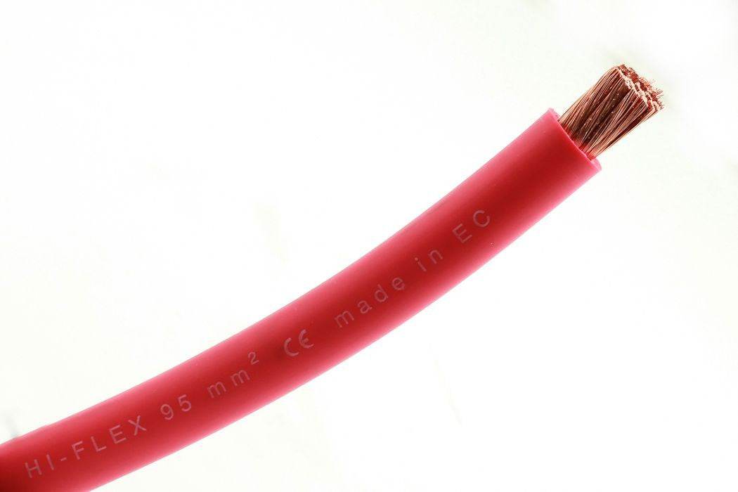 Batterikabel 70mm2 - Rød - 25 meter rull - Proffvolt