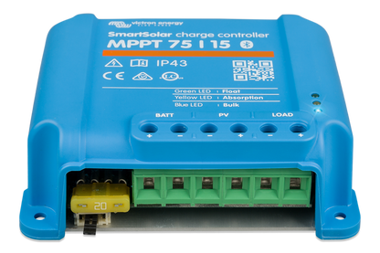 Victron Smartsolar Mppt 75/15 shown in angle view