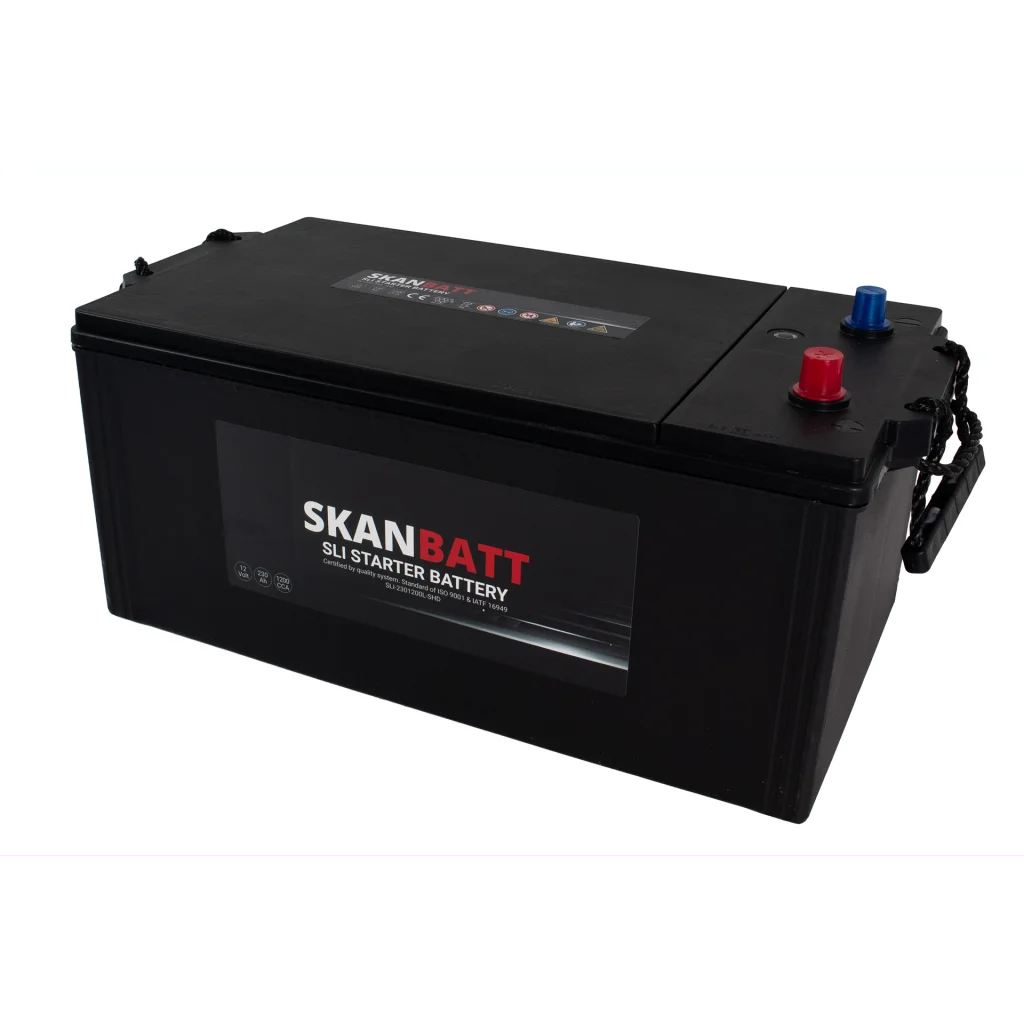 SKANBATT SLI SHD Startbatteri 12V 230AH 1200CCA (518x276x218mm) +L