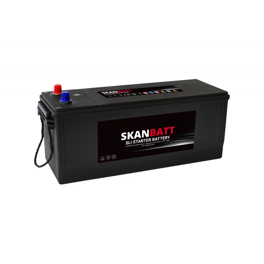 SKANBATT SLI SHD Startbatteri 12V 140AH 800CCA +L shown in product view