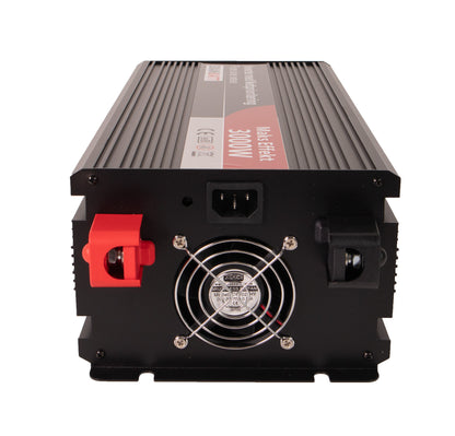 Skanbatt Inverter 12V 3000W Ren Sinus Med Nettprioritering, Trådløs Fjernkontroll label detail