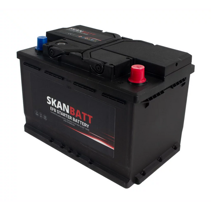 SKANBATT EFB Startbatteri 12V 75AH 760CCA (278x175x190mm) +R