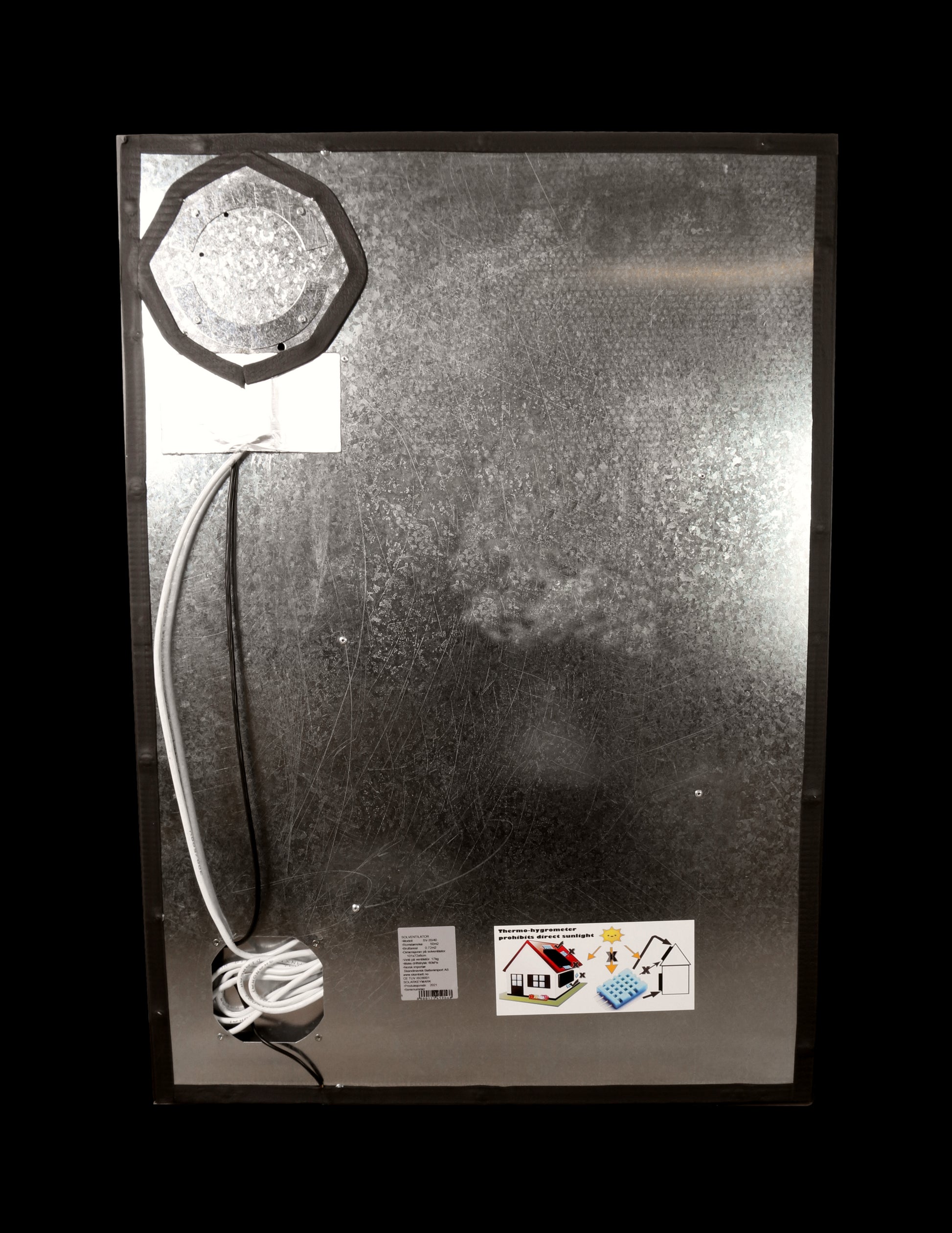 SKANBATT Solventilator SV-40 - LCD display - Motoriserte ventiler - 98m3/h luftvolum3 - Image 3