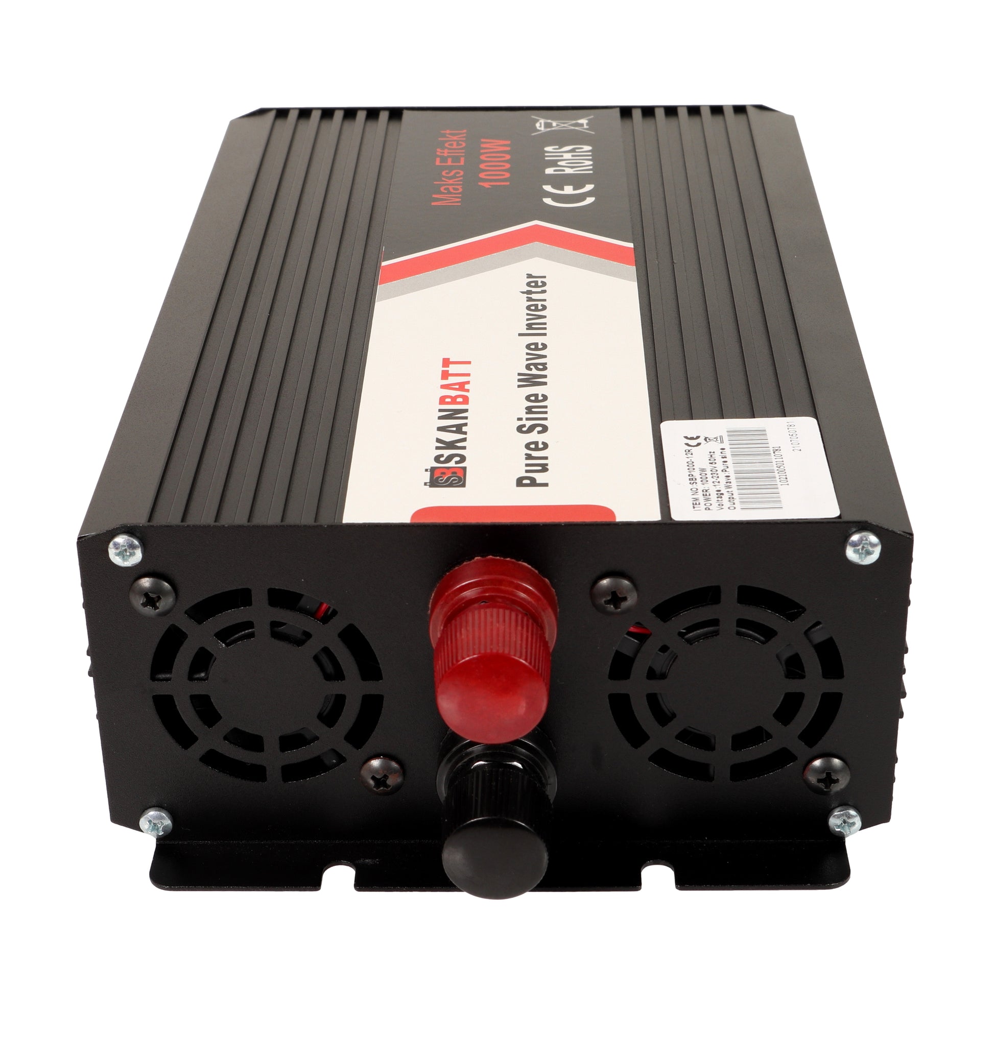 SKANBATT Inverter 12V 1000W Ren Sinus m/Trådløs Fjernkontroll - Image 3