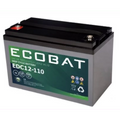 ECOBAT EDC12-110 AGM Batteri (DC12-120S)(331x172x220mm) +venstre
