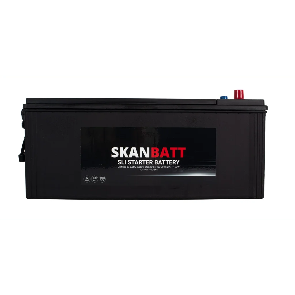 SKANBATT SLI SHD Startbatteri 12V 190AH 1150CCA (513x224x218mm) +L