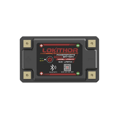 LOKITHOR Lithium MC Batteri 12V 5Ah - 149x87x93mm - Bluetooth - Heat shown in product view