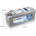 VARTA J10 PROMOTIVE SLI 12V 135AH 1000CCA (514x175x190/210mm) +vänster