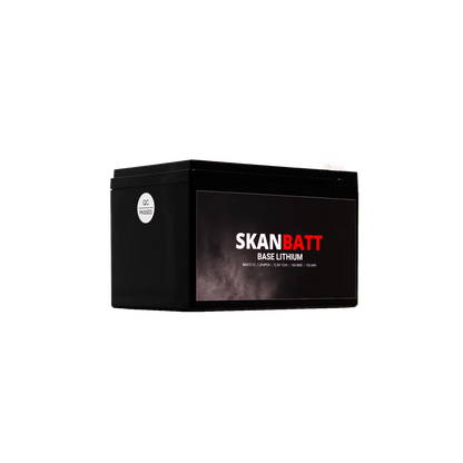SKANBATT Base Lithium - 12V 12Ah 10A BMS - 151x98x95mm - 3 Års garanti