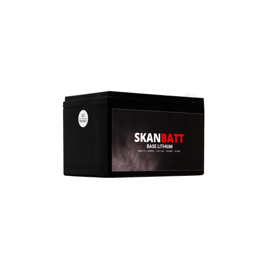 SKANBATT Base Lithium - 12V 12Ah 10A BMS - 151x98x95mm - 3 Års garanti