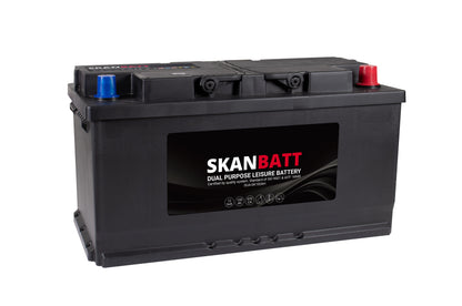 SKANBATT Dual Purpose 12V 100AH 970CA (353x175x190mm) +R shown in product view