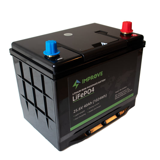 IMPROVE Lithium Batteri 24V 40Ah (LiFePO4) BMS 40A - Image 1