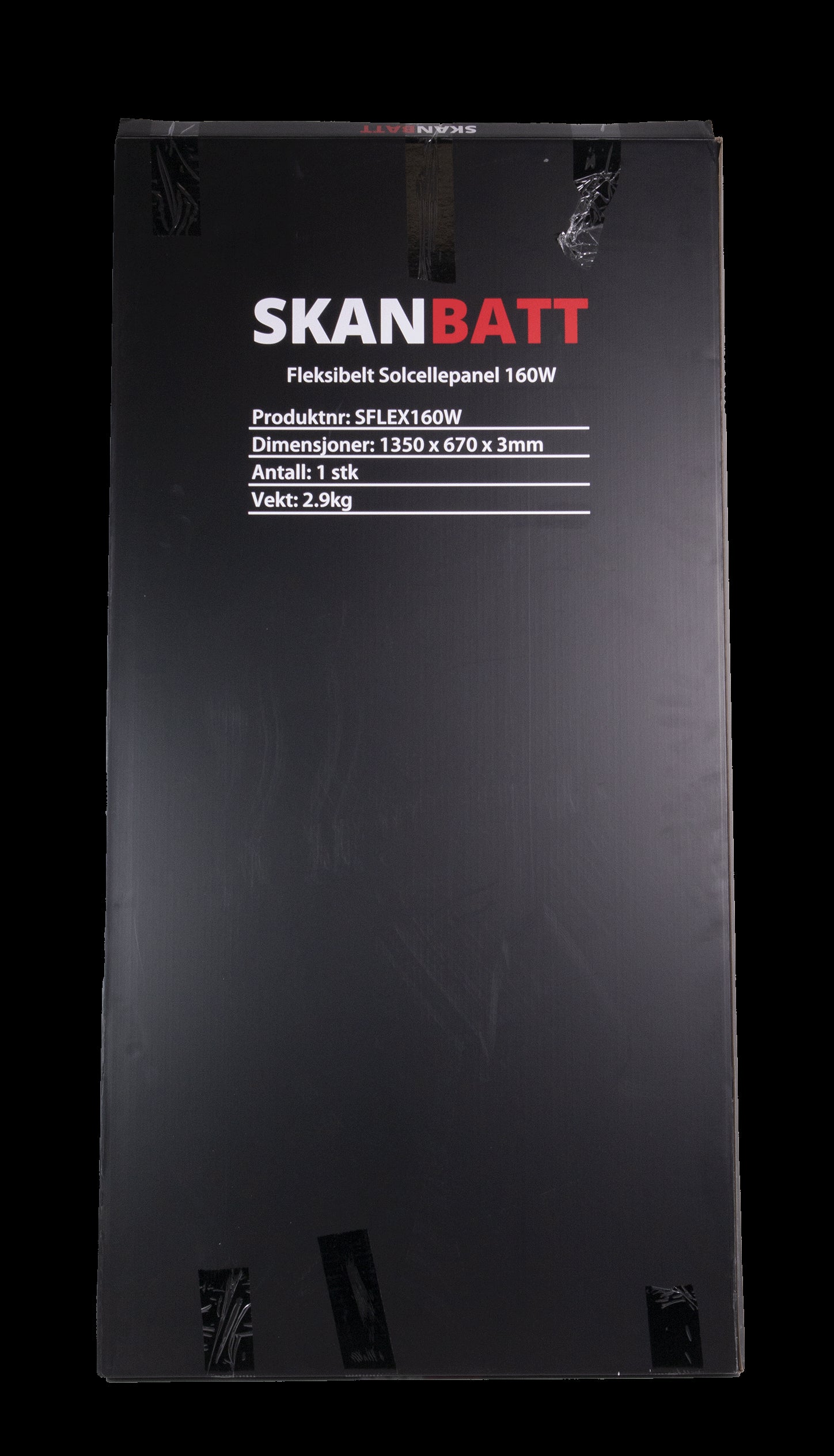 SKANBATT Fleksibelt Solcellepanel 160W - ETFE - 1350x670x3mm - Image 3
