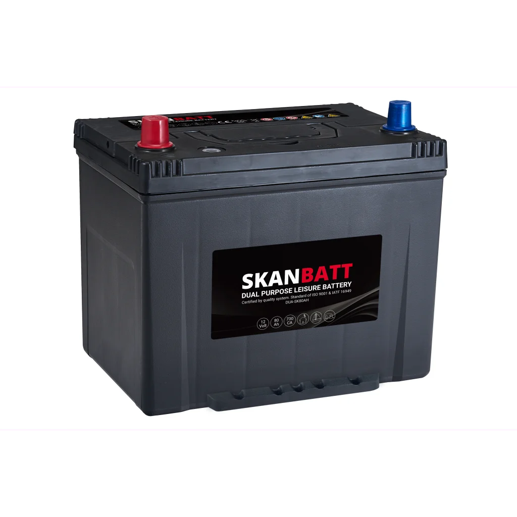 SKANBATT Dual Purpose 12V 80AH 730CA (260x174x225mm) +L