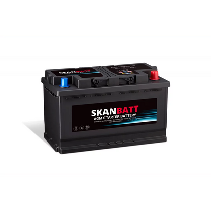 SKANBATT AGM Startbatteri 12V 80AH 800CCA +R shown in product view