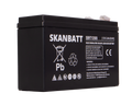SKANBATT AGM Batteri 12V 5AH (150x50x100mm) F2