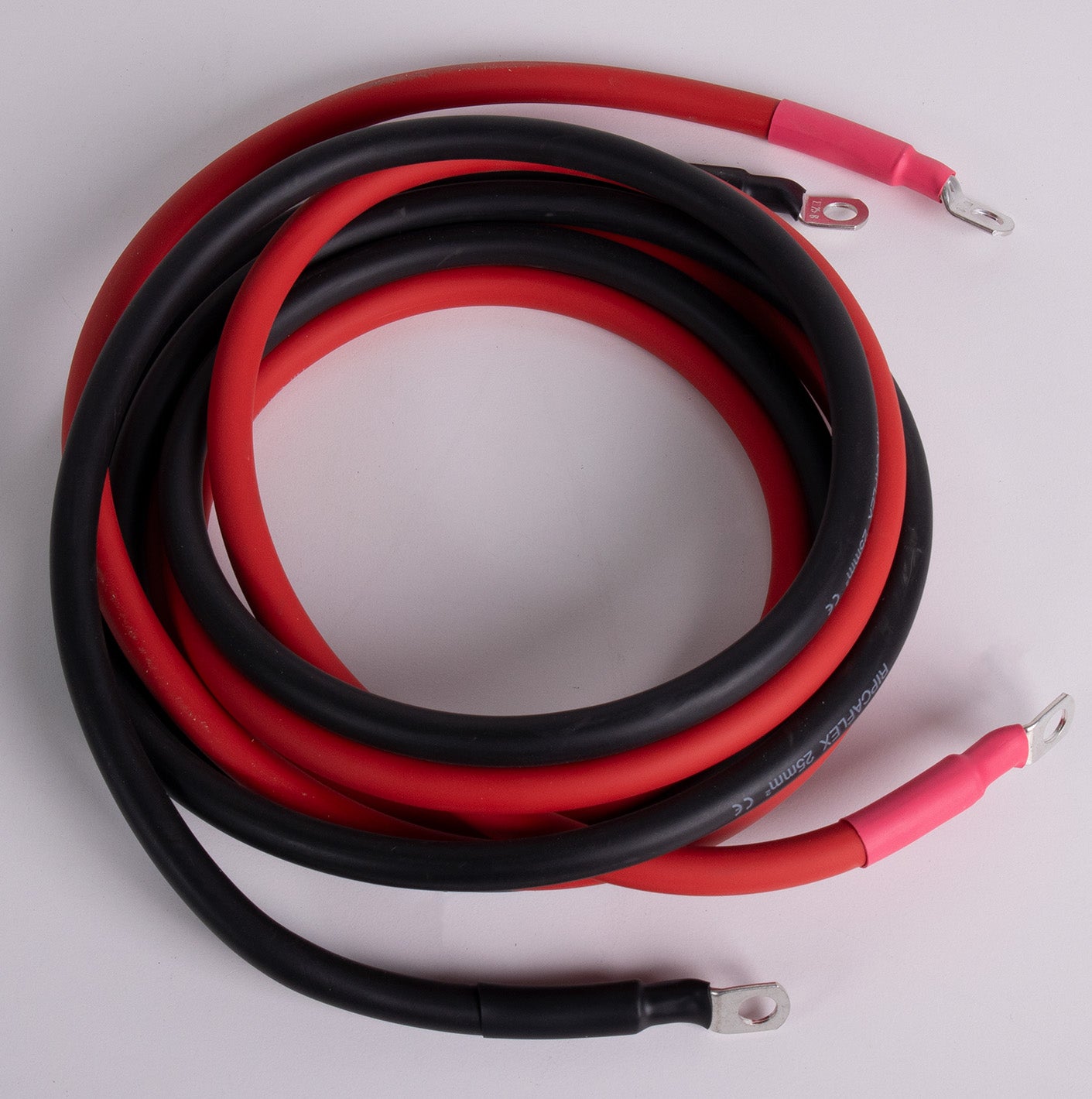 Batterikabel 2x25mm2 m/8mm 200cm - Image 1